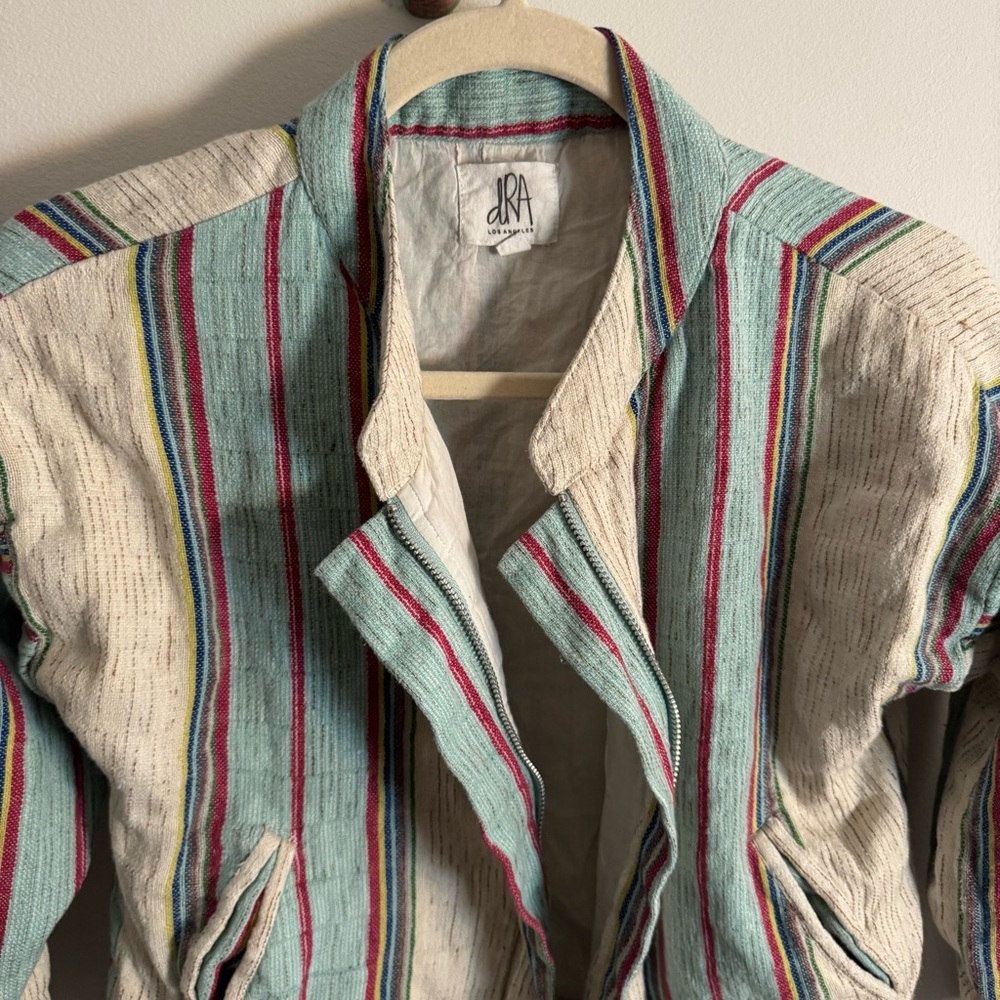 Anthropologie dRA Los Angeles Viola striped jacket - Picture 3 of 7
